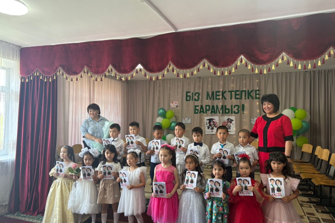 Бүгін, мектеп алды сыныбы оқушылары үшін: "Мен мектепке барамын" тақырыбында оқу-тәрбие сағаты өтті.