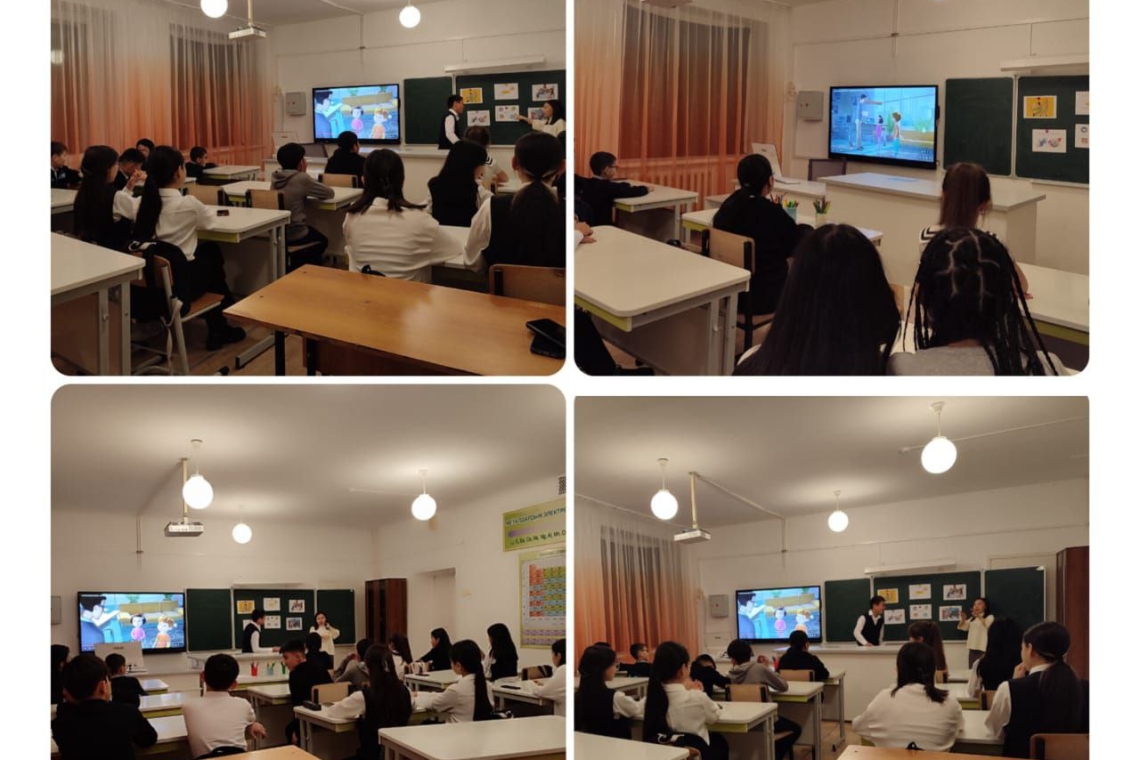 Мектебіміздің психологі 7-сынып оқушылары арасында буллингтің алдын-алуда, буллинг түрлерін талдап, оның салдарын ұғындыру, қарым-қатынастағы құрмет пен сенімділікке тәрбиелеу, құрдастар арасындағы келеңсіз жағдайлардың алдын алу мақсатында "Буллинг деген